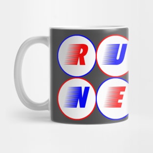 USA Runner - Stacked Letters Mug